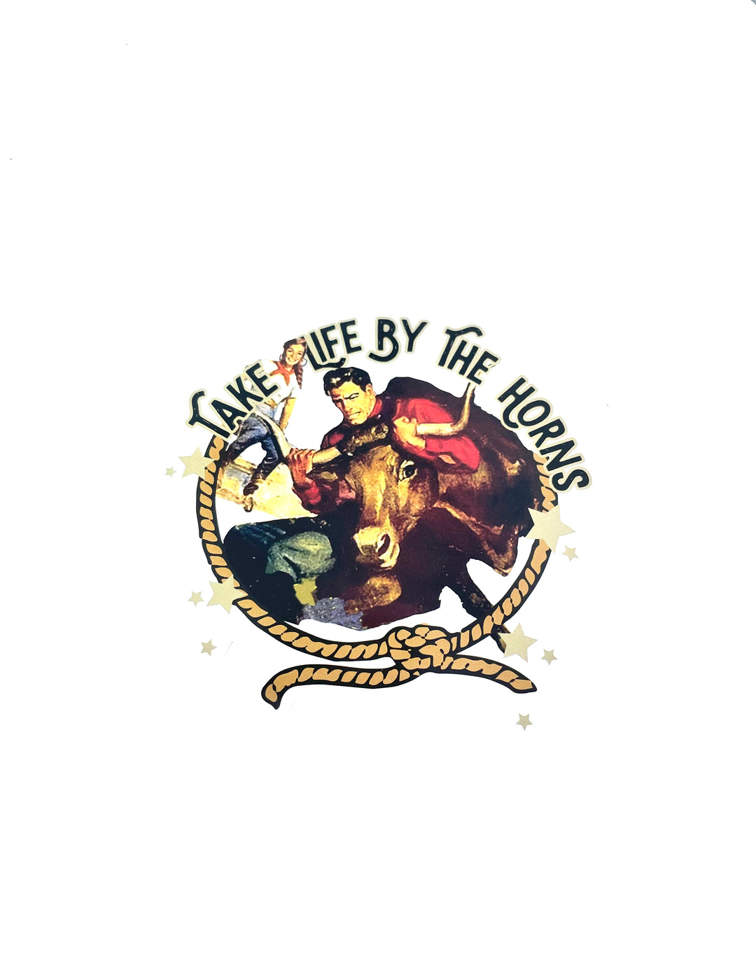 Take Life By The Horns Sticker