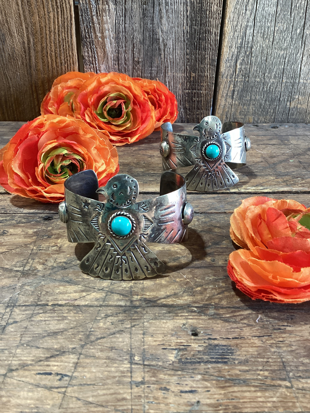 Engraved Thunderbird Cuff