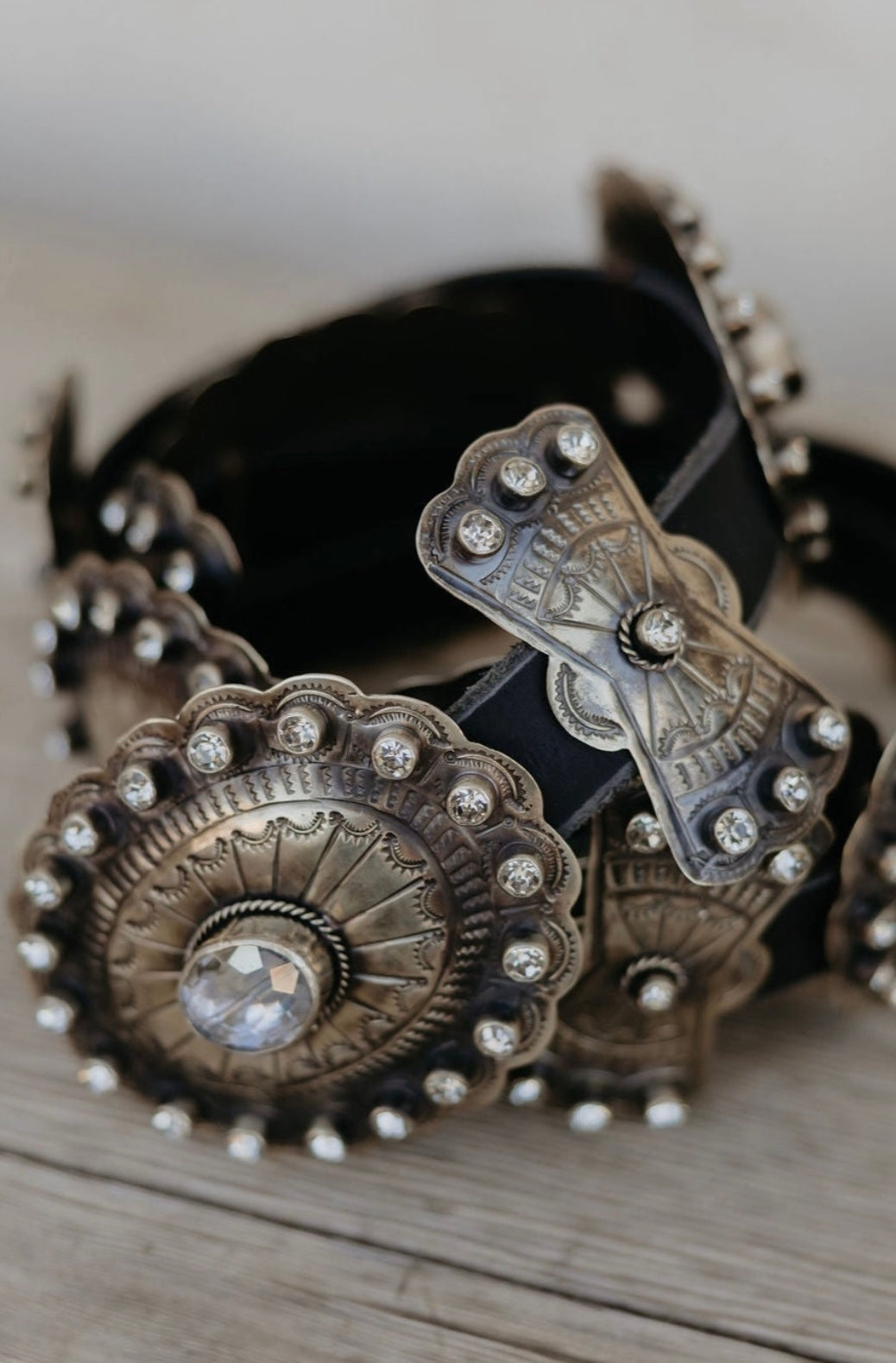 Clear as Crystal Concho Belt