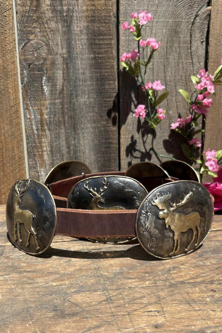 Deer Travels Concho Belt