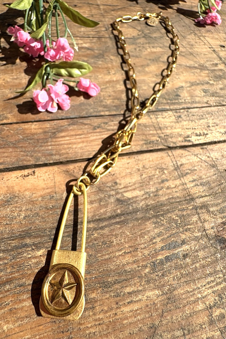 Lone Star Pin Necklace