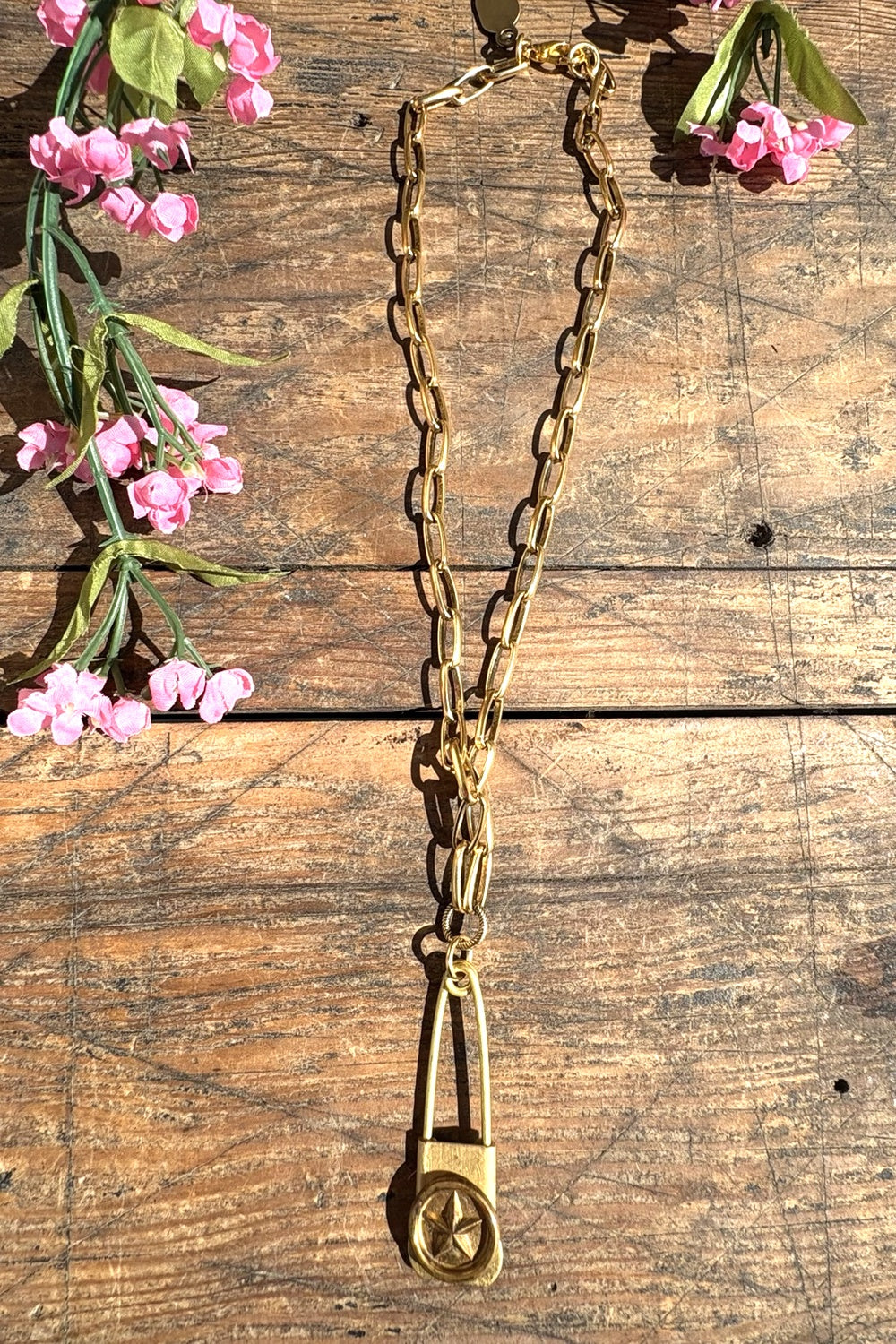 Lone Star Pin Necklace