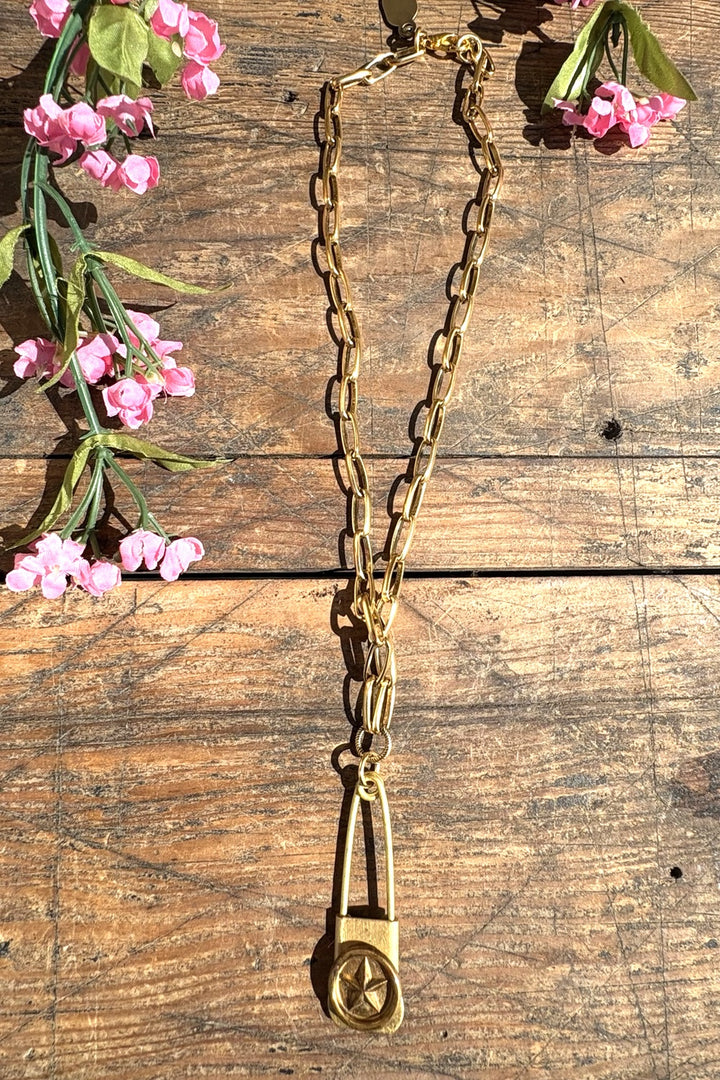 Lone Star Pin Necklace