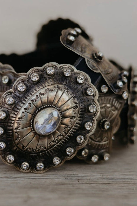 Clear as Crystal Concho Belt