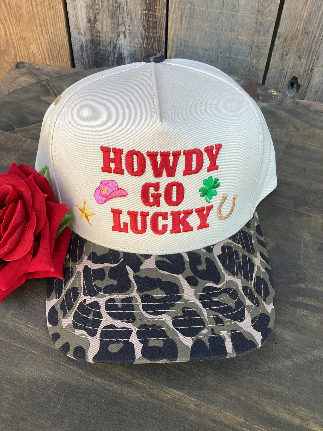 Howdy Go Lucky Leopard Cap