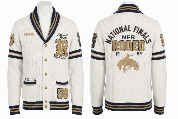 Pre-Order: Cream Varsity NFR Sweater