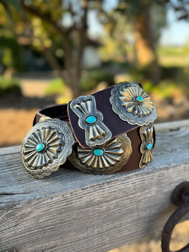 Turquoise Tallulah Concho Belt