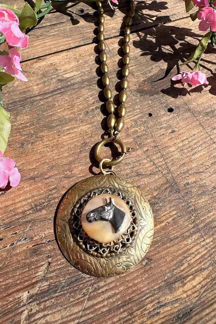Heirloom Stallion Pendant Necklace