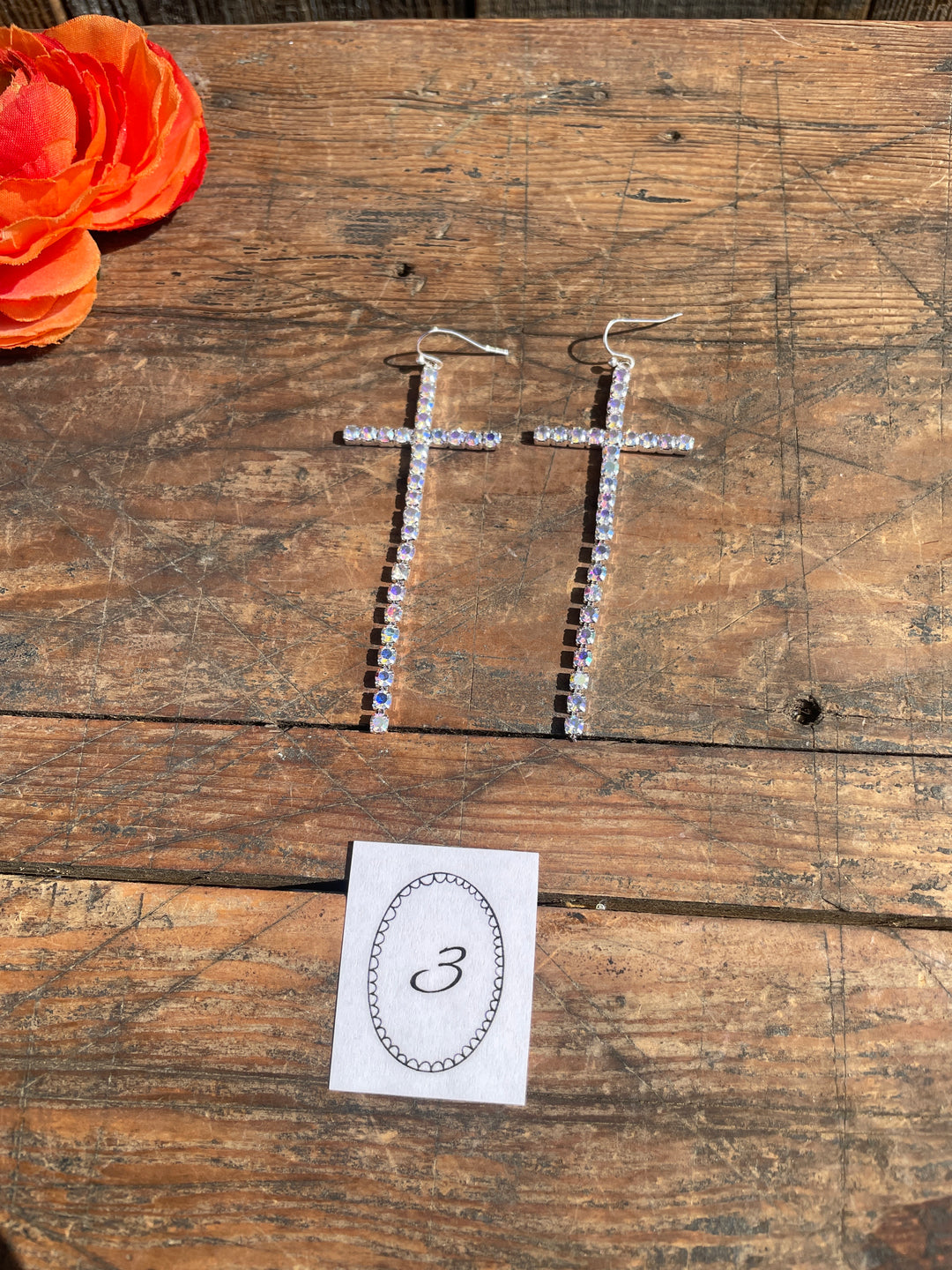 Heirloom Cross Earrings