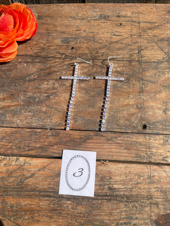 Heirloom Cross Earrings