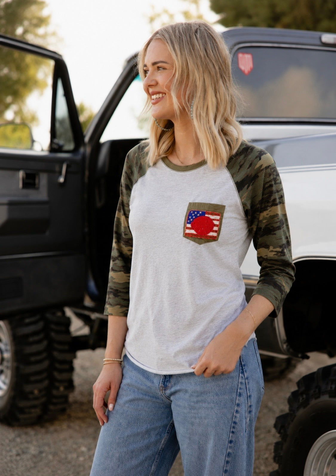 All-American Darling Baseball Tee