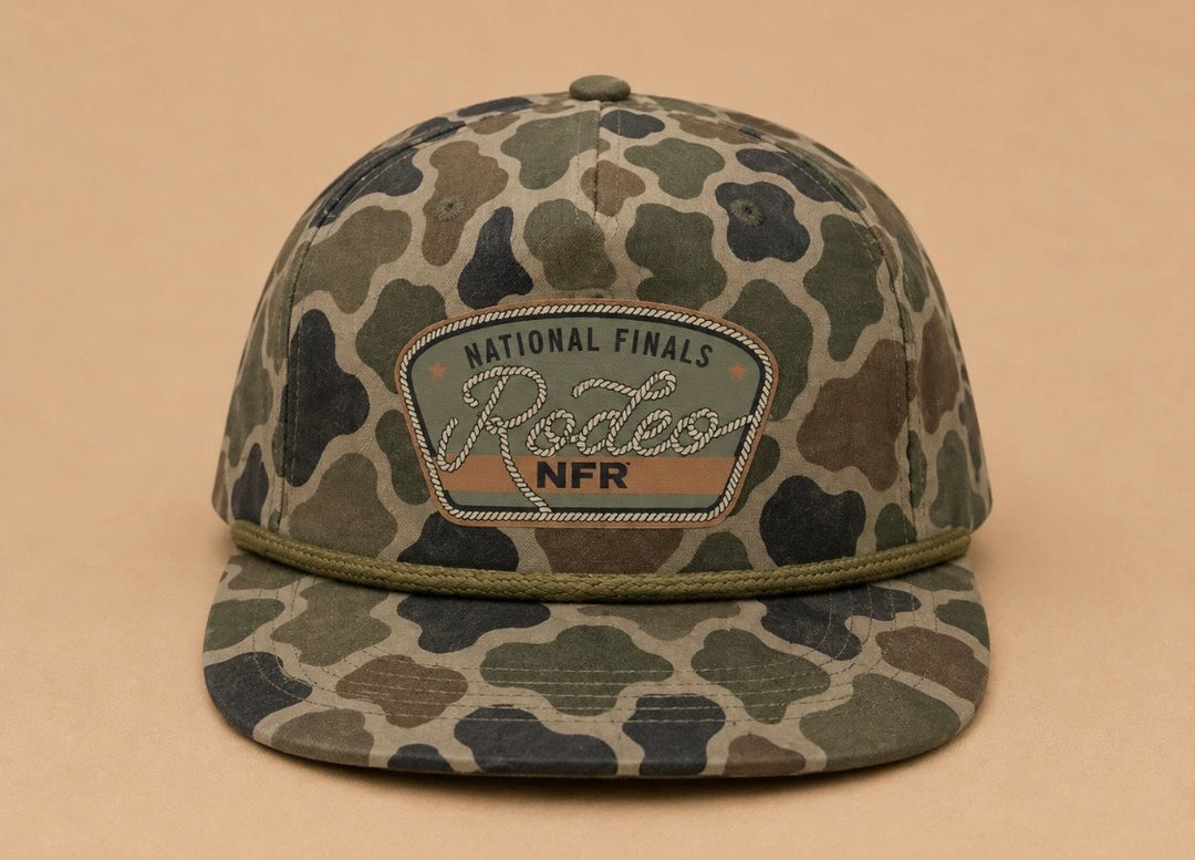 Pre-Order: Duck Camo Rope Script Cap