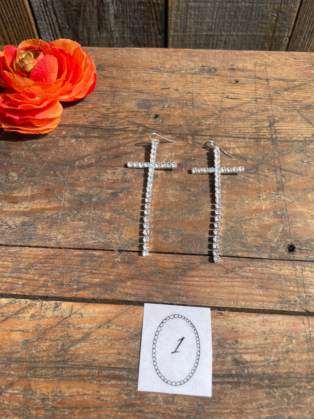 Heirloom Cross Earrings