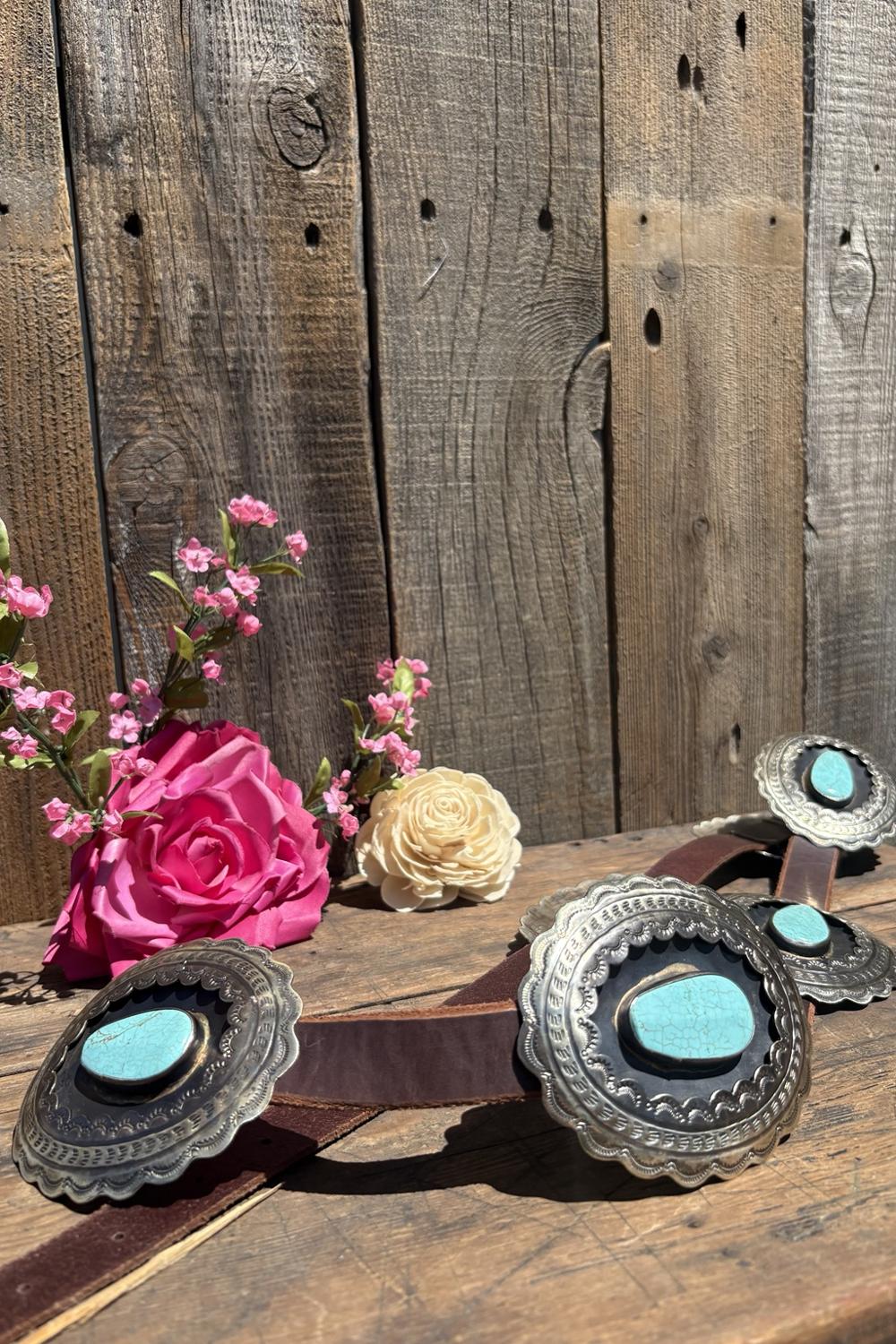 Turquoise Tara Concho Belt