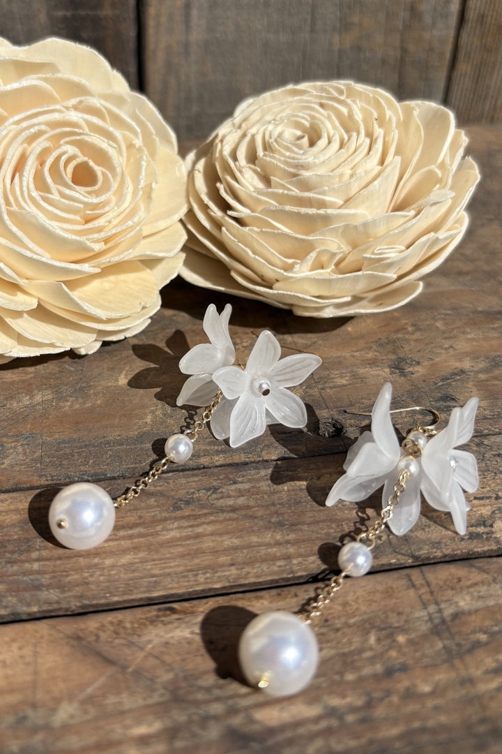Lilies and Lace Earrings