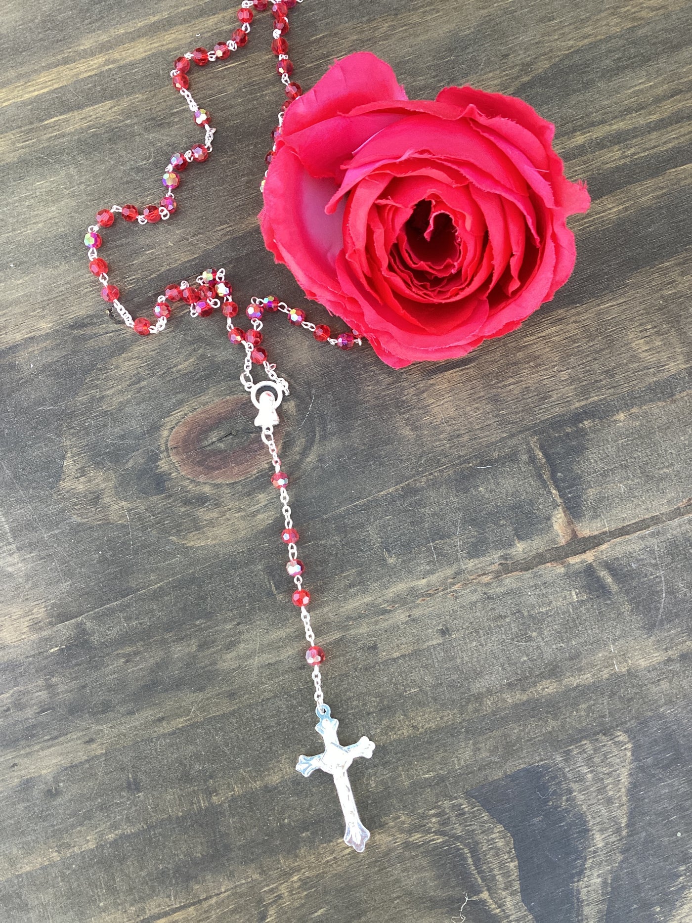 Red Beaded Rosary
