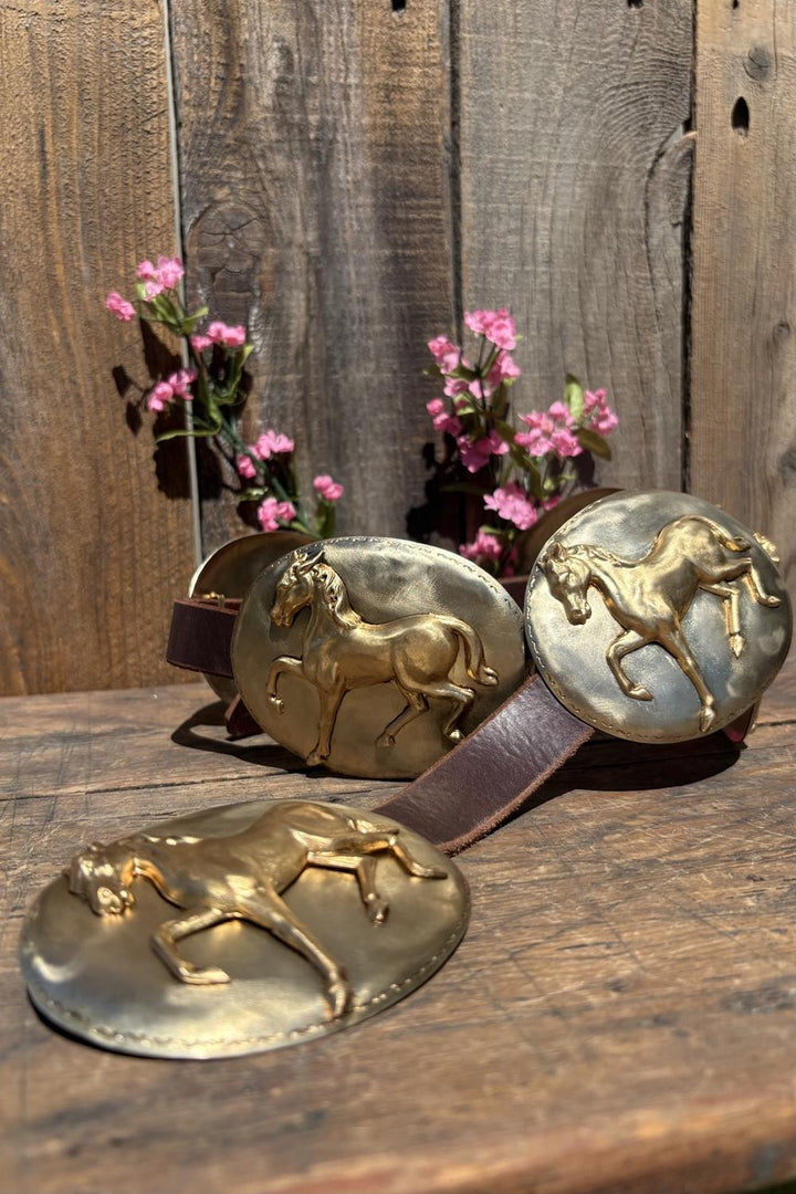 Golden Horsie Concho Belt