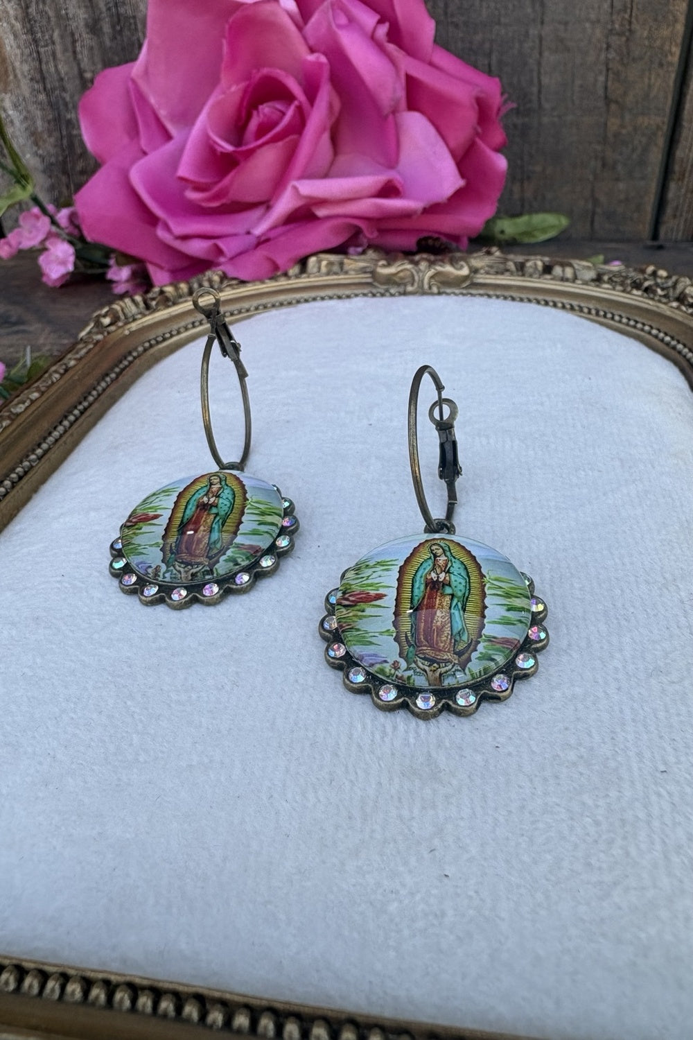 Our Lady in Bloom Earrings