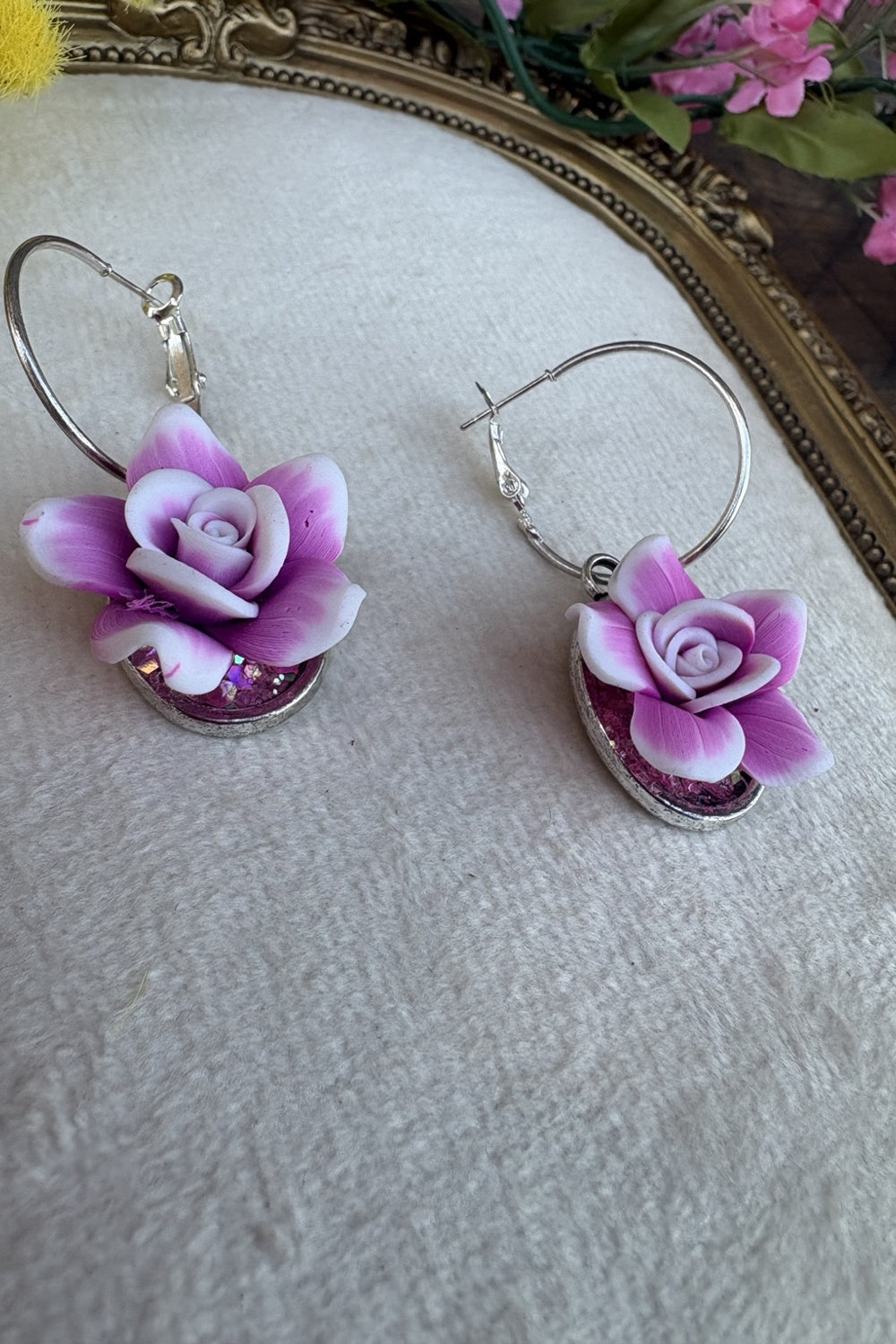 Pretty Pink Blossom Earrings