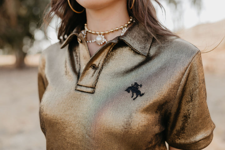 Gold Hearted Woman Polo