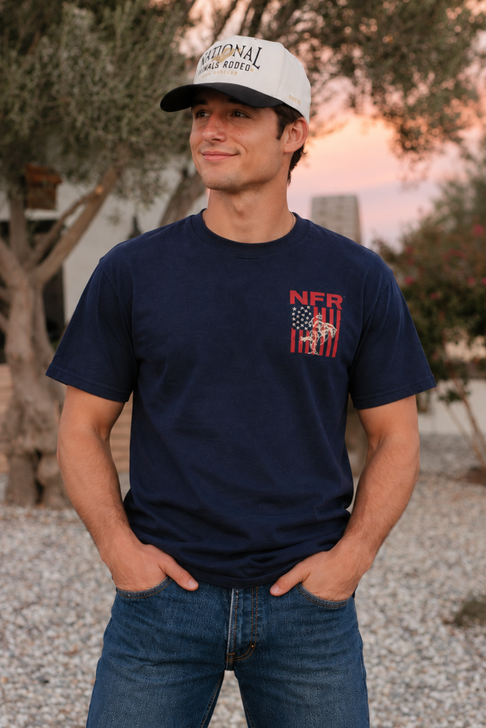Pre-Order: Vertical Patriot Navy NFR Tee