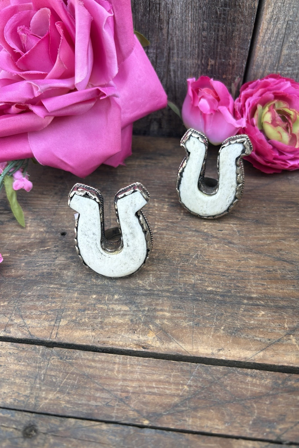 Large White Shoe Ring