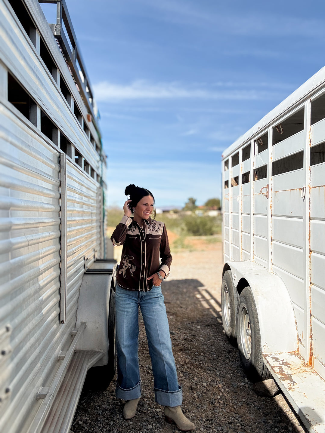 Lucky Buck Button Up