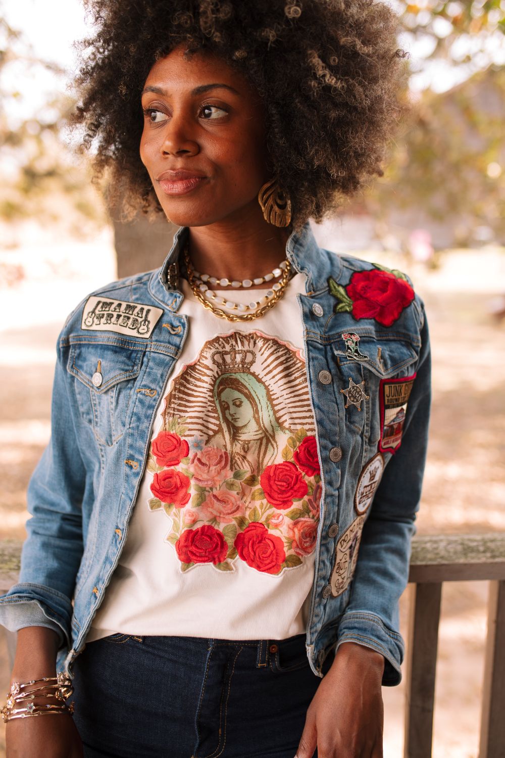 Our Lady of Roses Tee