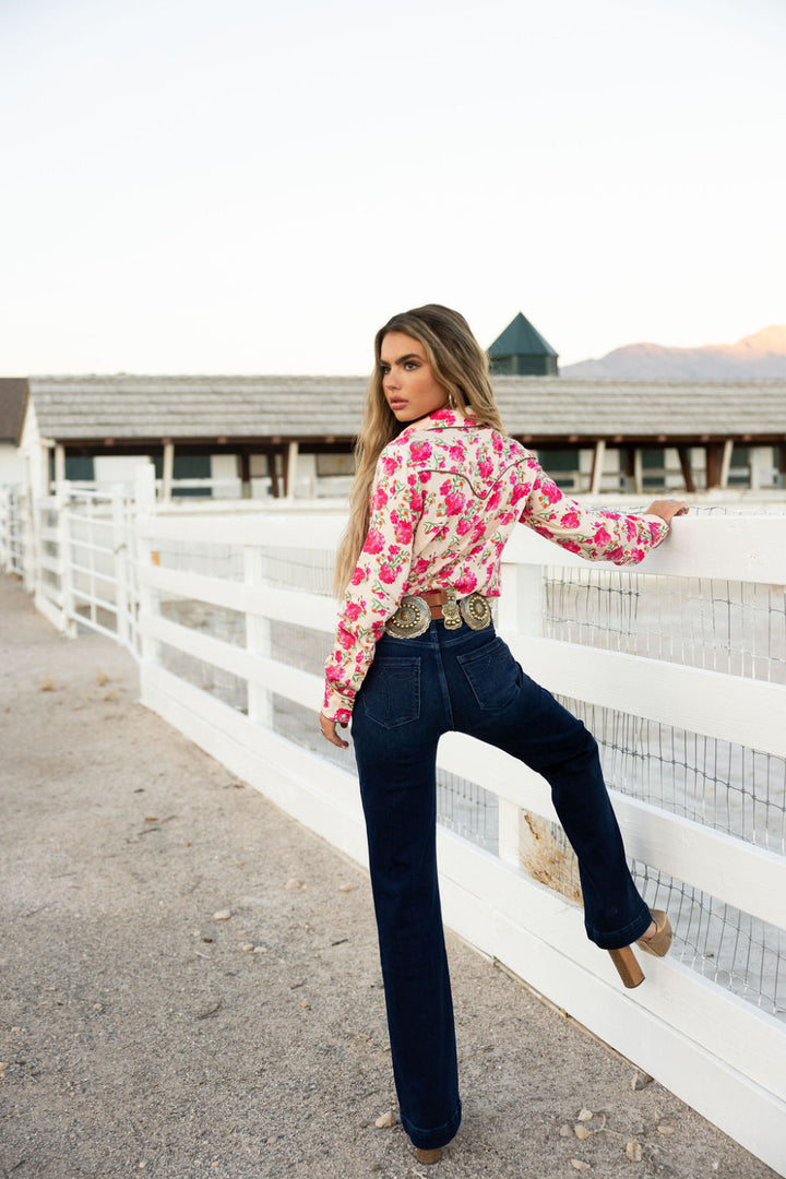 Wild Rose Button Up