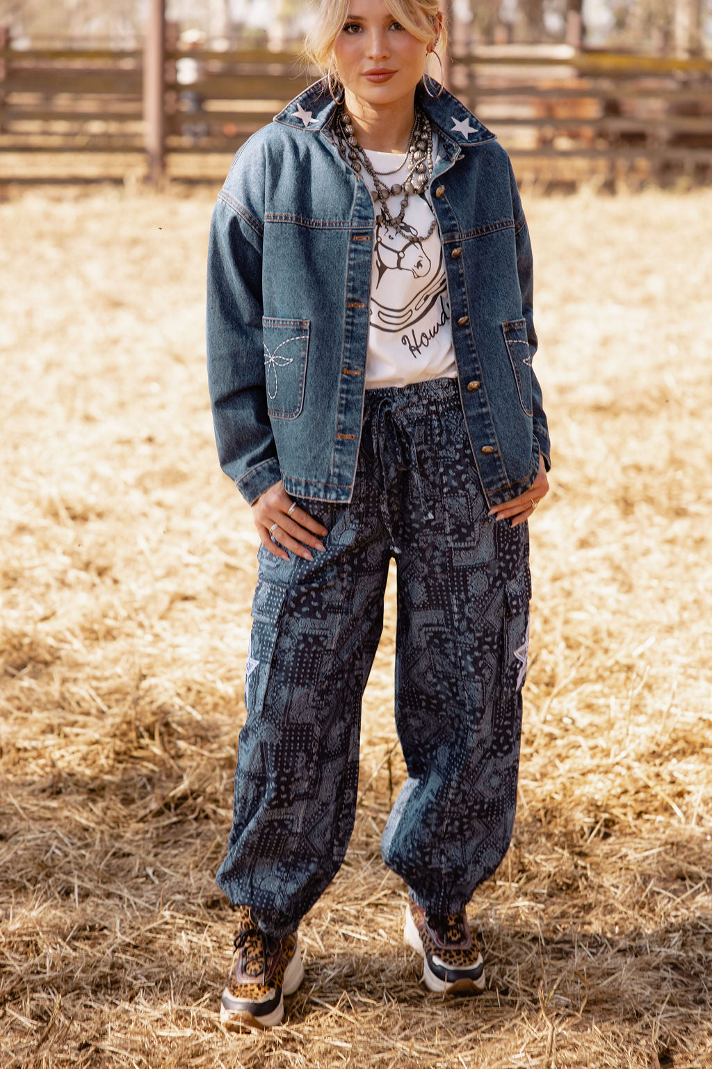 Star Spangled Bandana Pant