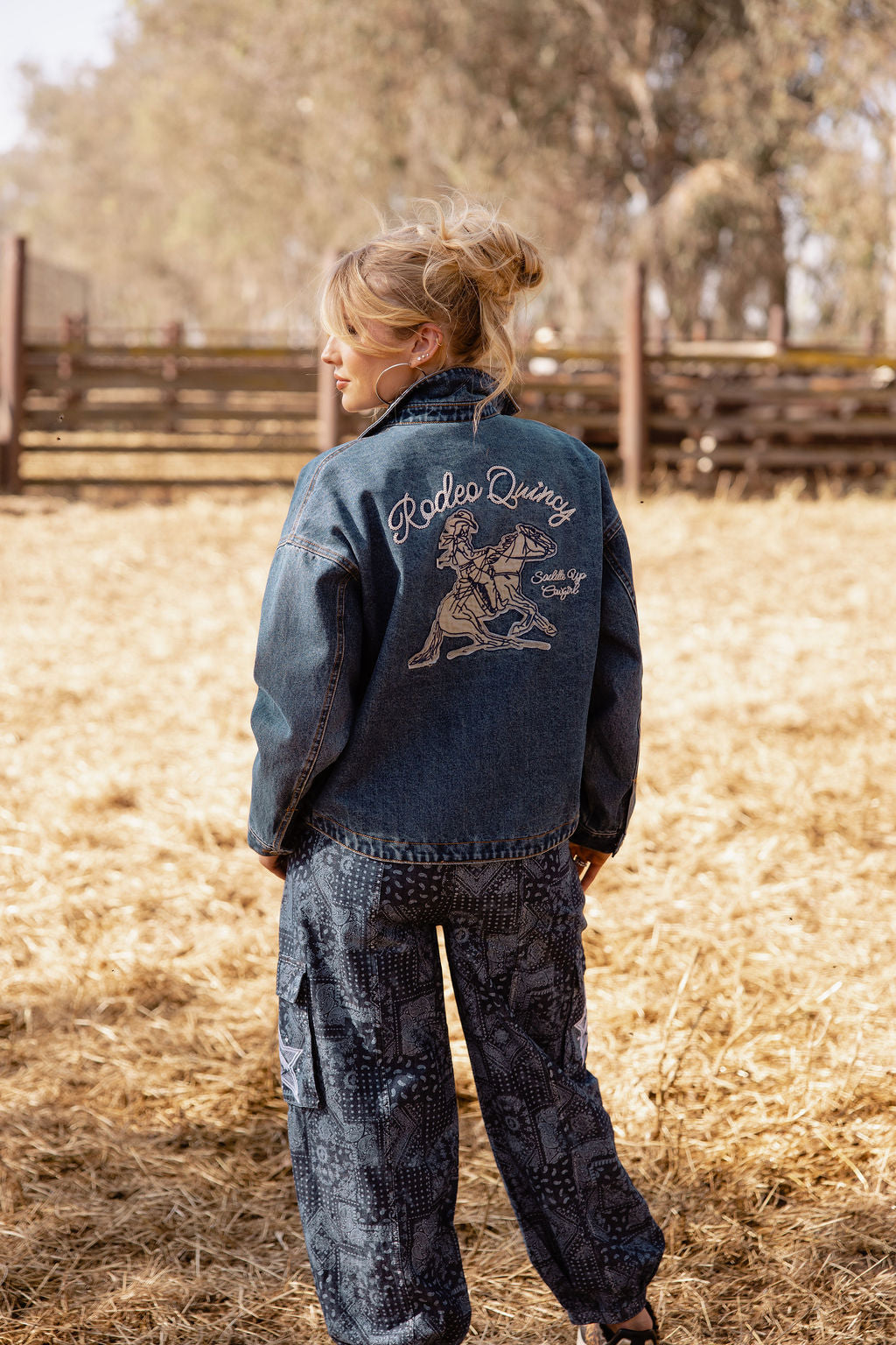 Saddle Up Cowgirl Denim Jacket