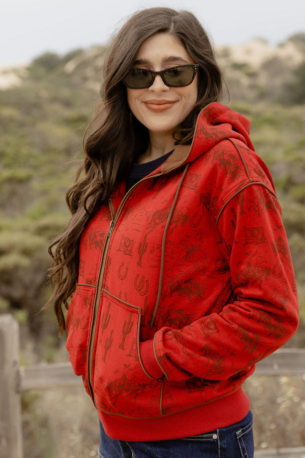 Western Willow Zip Up Jacket