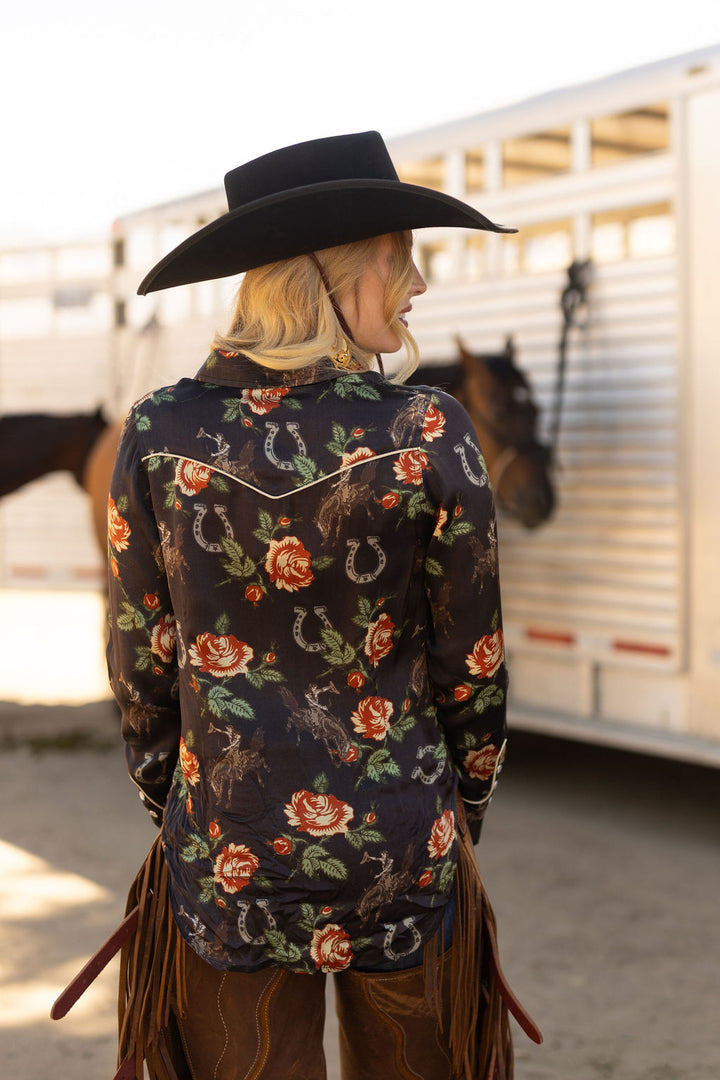 Vintage Cowgirl Button Up