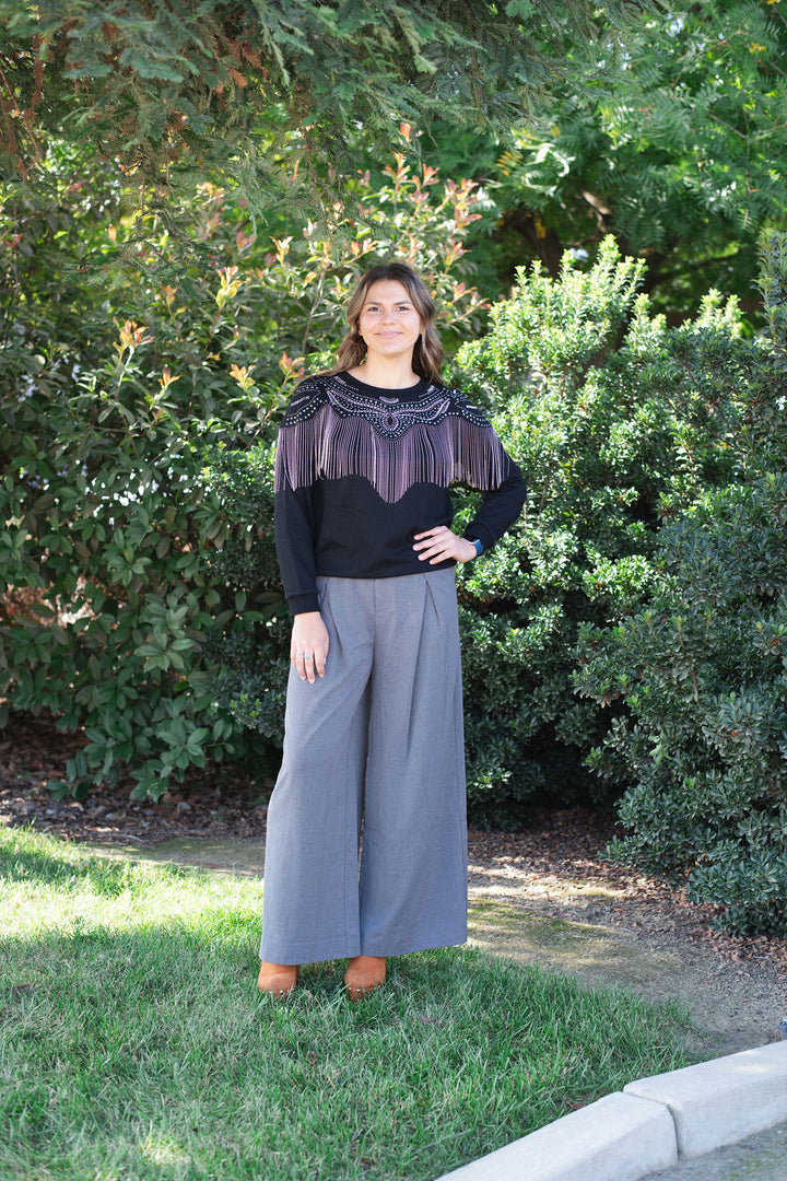 Studded Spur Sweatshirt