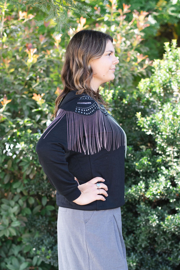 Studded Spur Sweatshirt