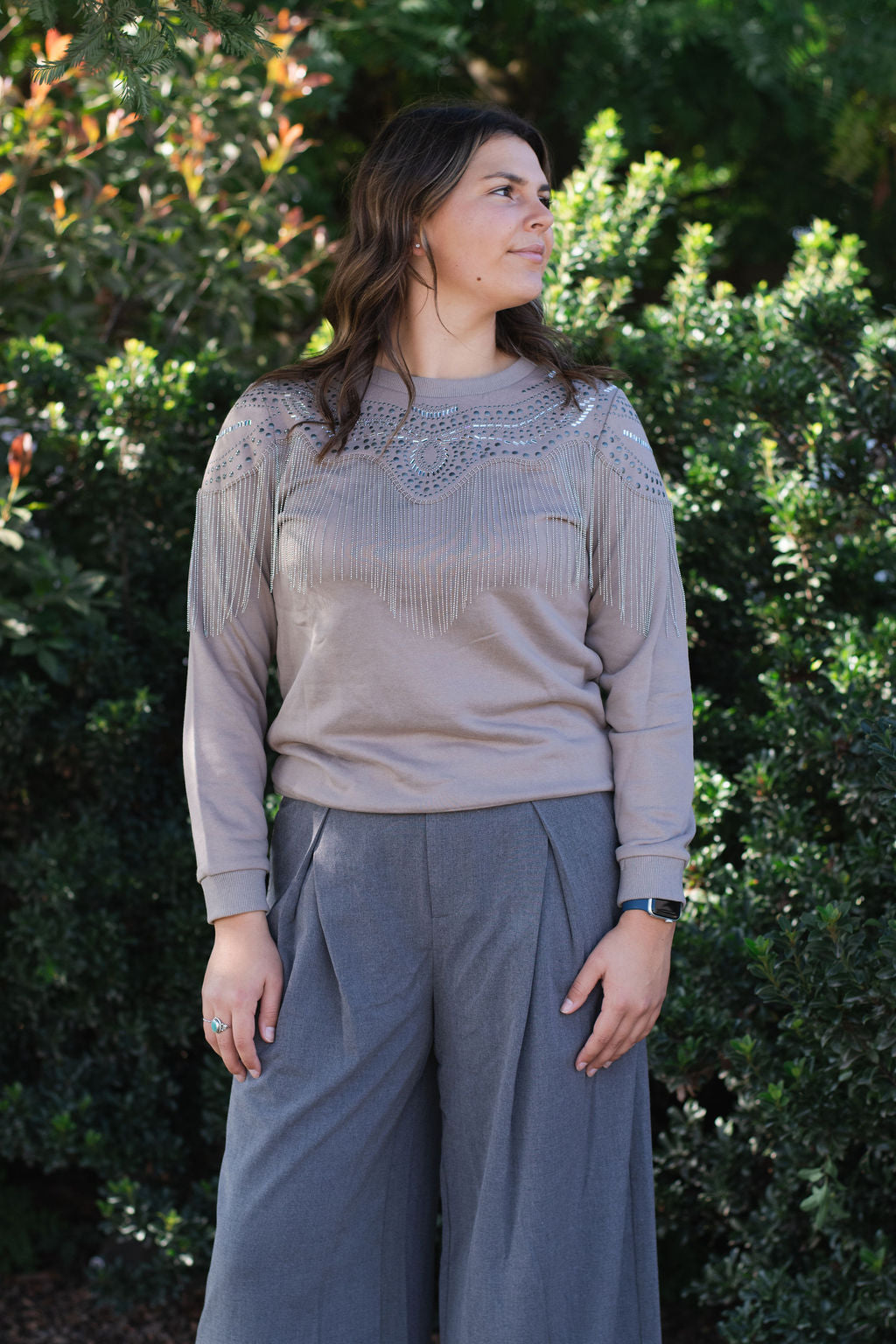 Studded Spur Sweatshirt