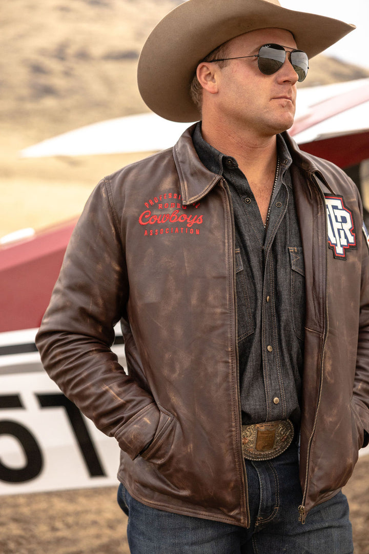 Outlaw NFR Leather Jacket