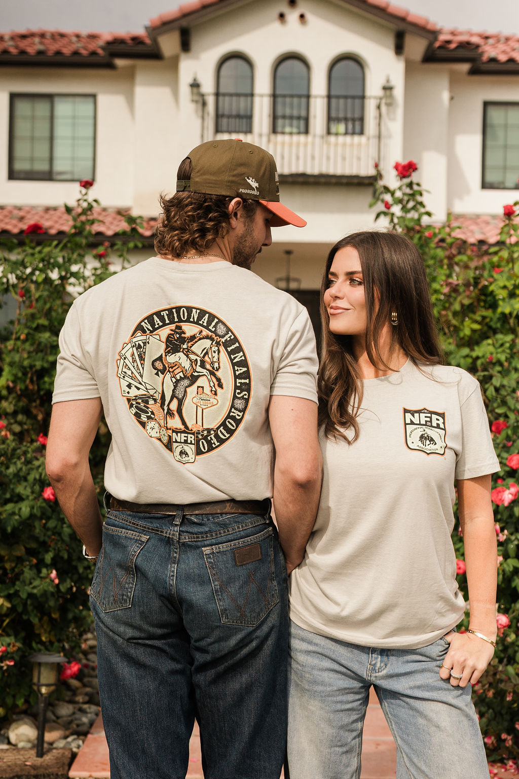 Vegas Cowboy Cream Tee