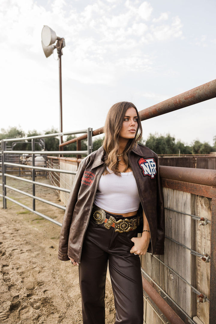 Outlaw NFR Leather Jacket