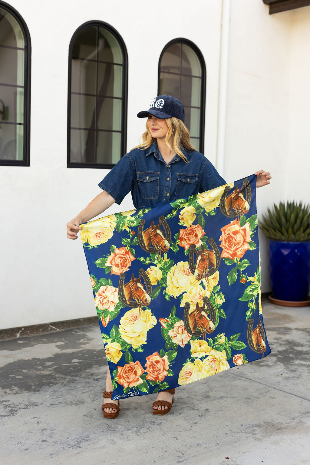 Horses & Floral Wild Rags