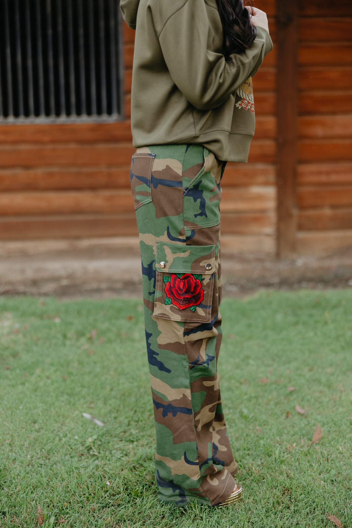 Heavenly Rose Camo Jean