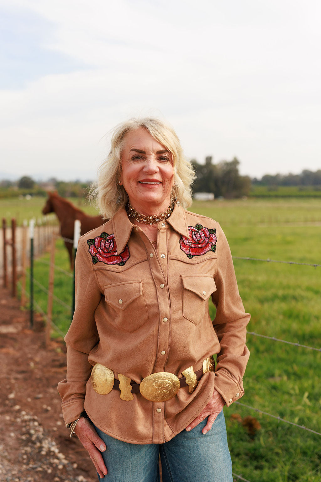 Greta's Gold Concho Belt