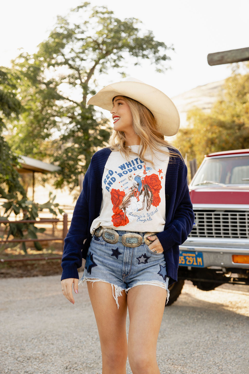 Red, White & Rodeo Boxy Fit Tee