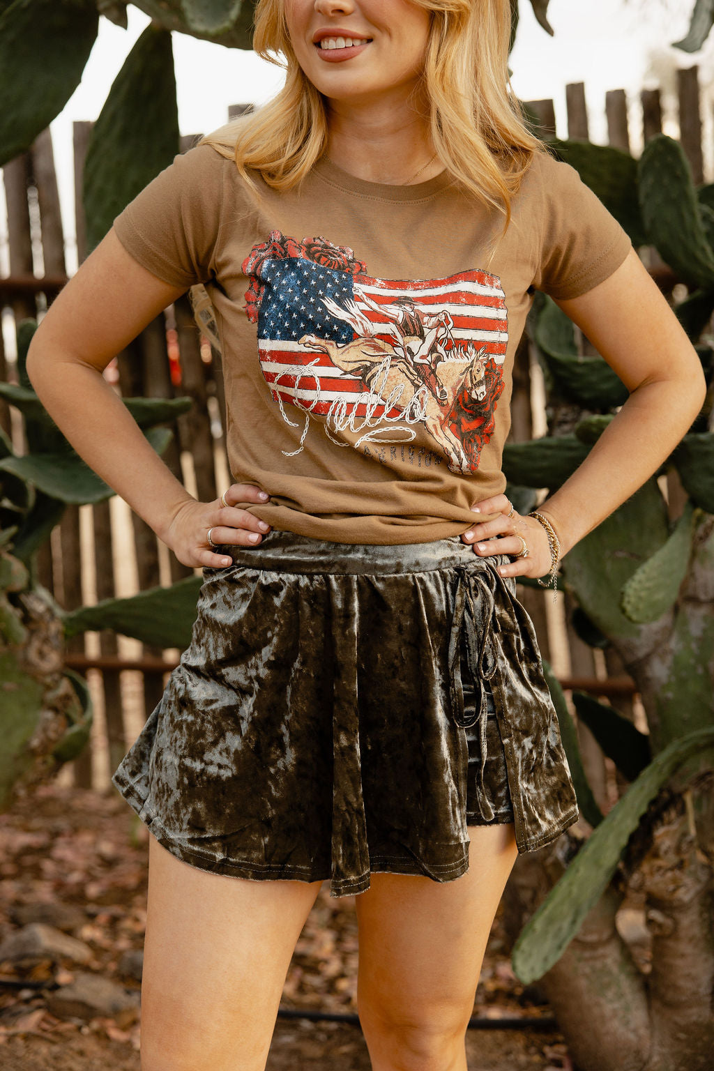 Olive Ollie Velvet Skort