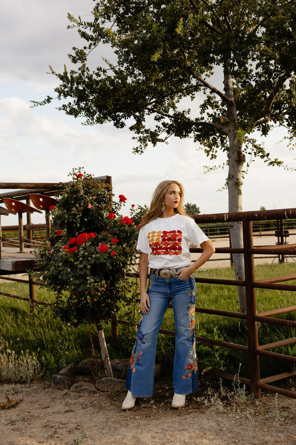 Butterfly Season Flare Jean