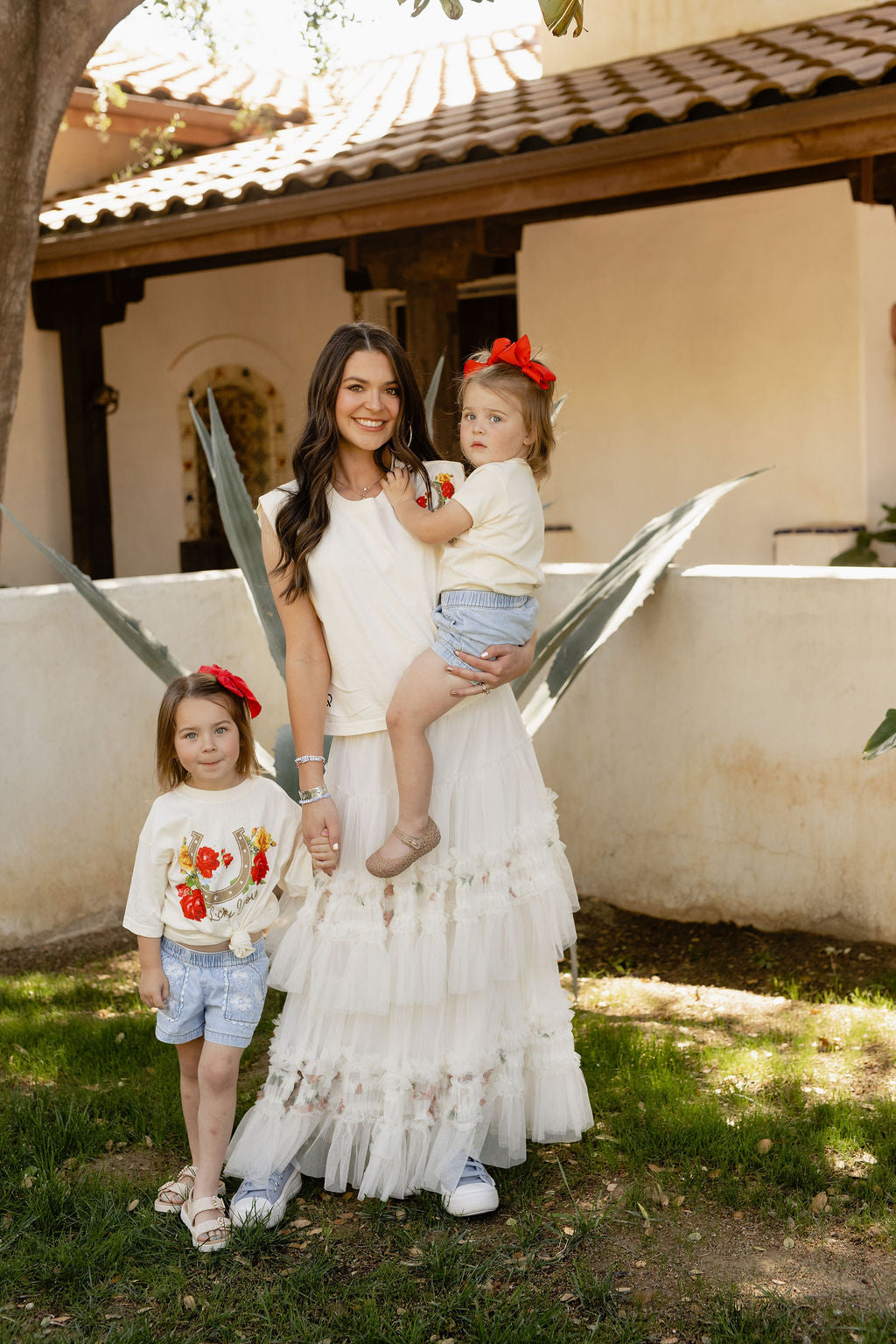 Lace & Floral Tule Skirt