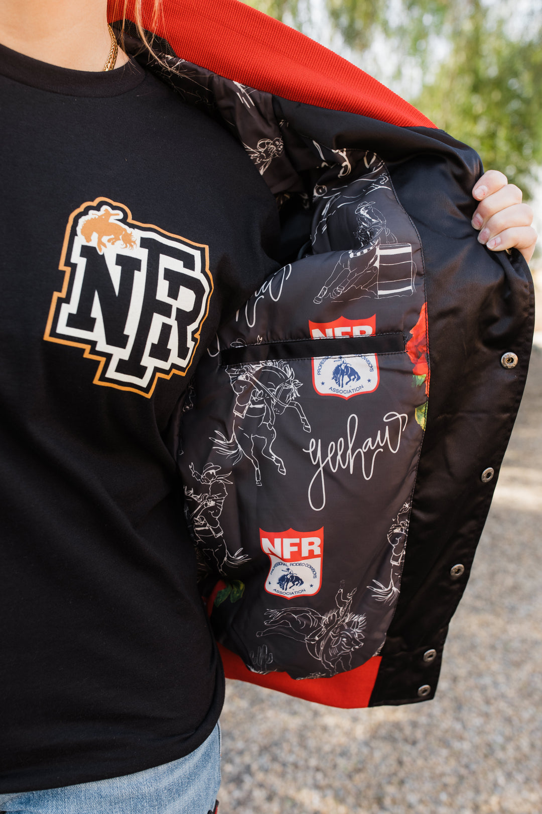 Black Classic NFR Bomber