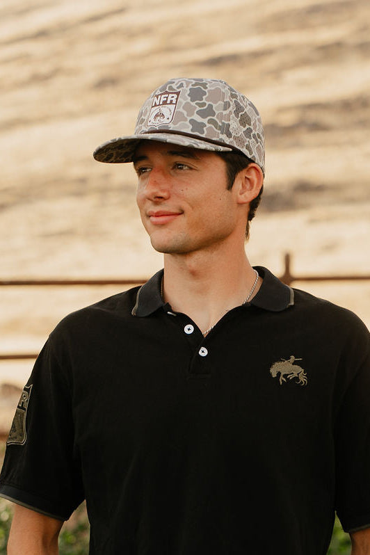 Pre-Order: Gray Camo NFR Shield Cap