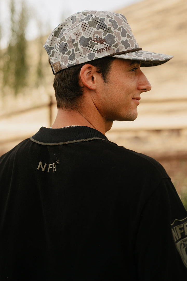 Pre-Order: Gray Camo NFR Shield Cap