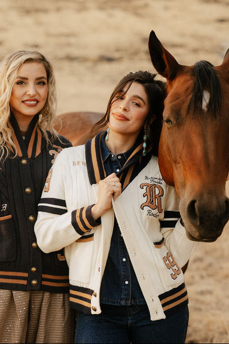 Pre-Order: Cream Varsity NFR Sweater